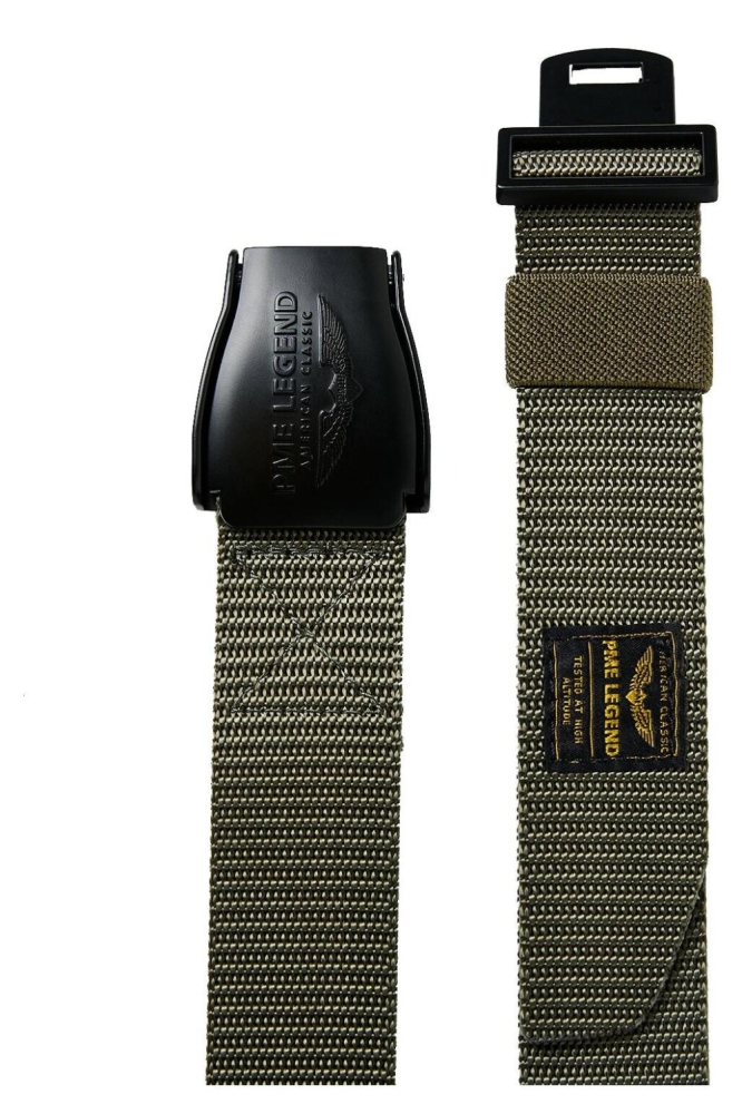 PME legend groene heren riem | Close up