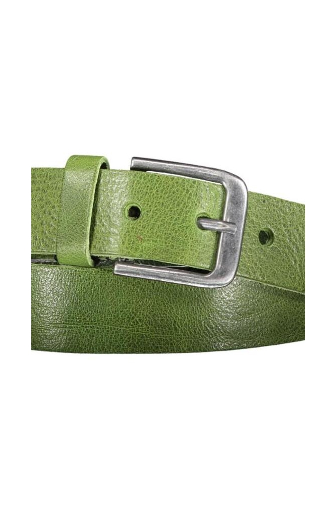 Red Temple groene heren riem | Close up