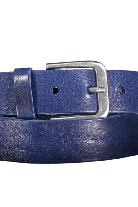 Red Temple blauwe heren riem | Close up