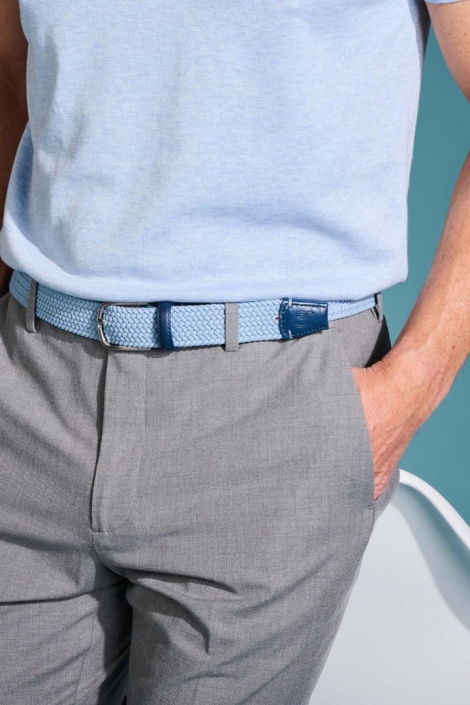 La Boucle blauwe heren riem | Model vooraanzicht