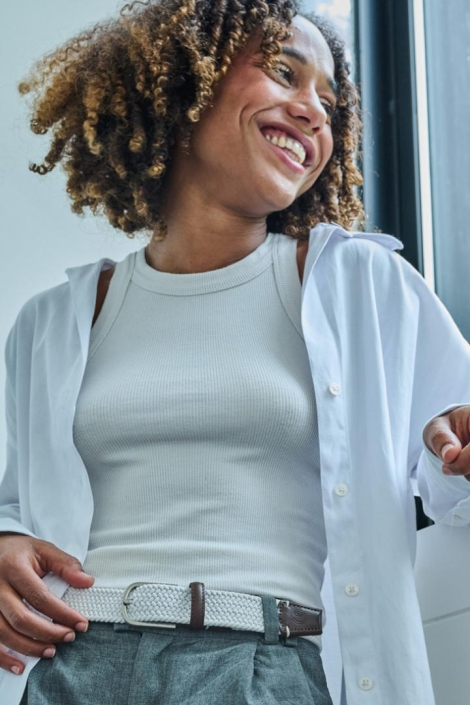 La Boucle blauwe heren riem | 