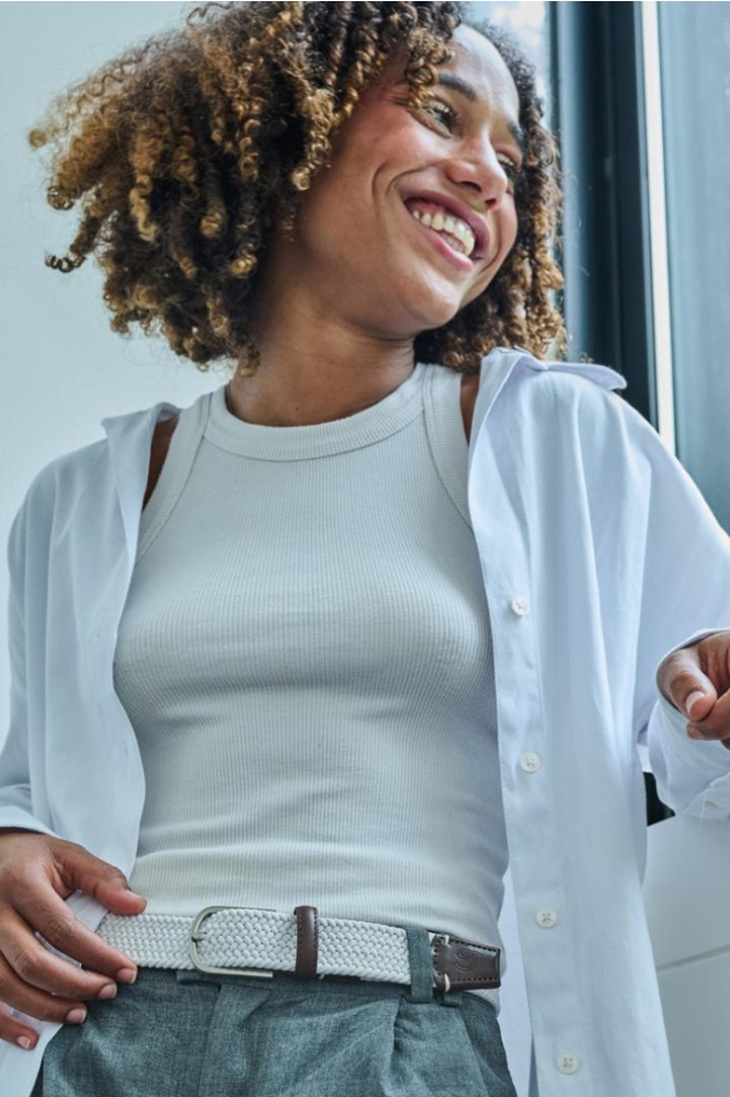 La Boucle blauwe heren riem | 