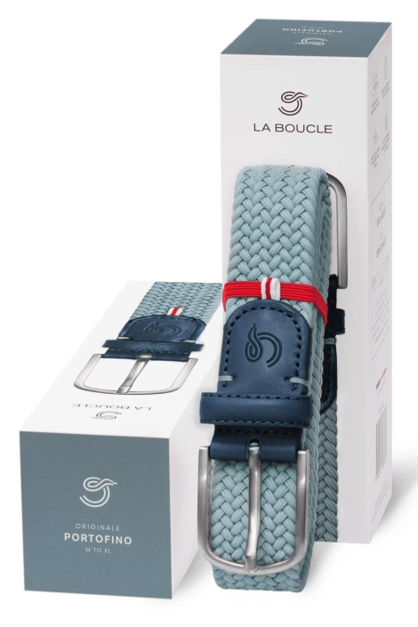 La Boucle blauwe heren riem | Vooraanzicht