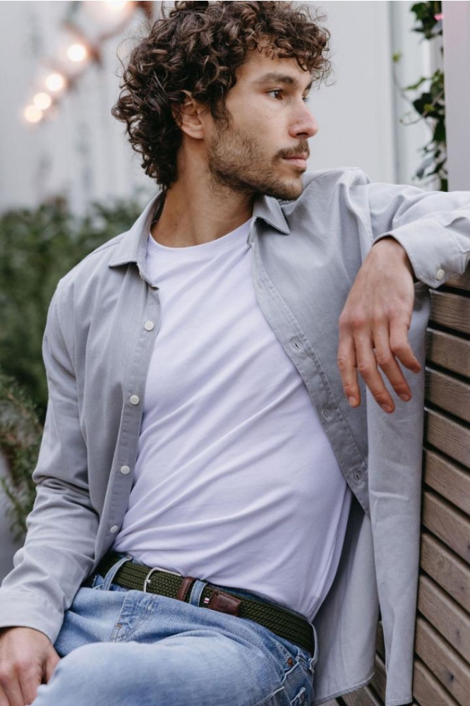 La Boucle groene heren riem | Model