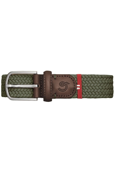 La Boucle groene heren riem | Bovenaanzicht