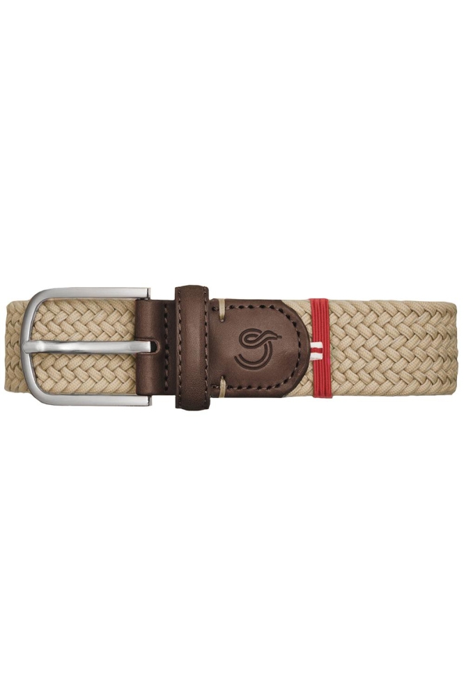 La Boucle beige heren riem | Bovenaanzicht