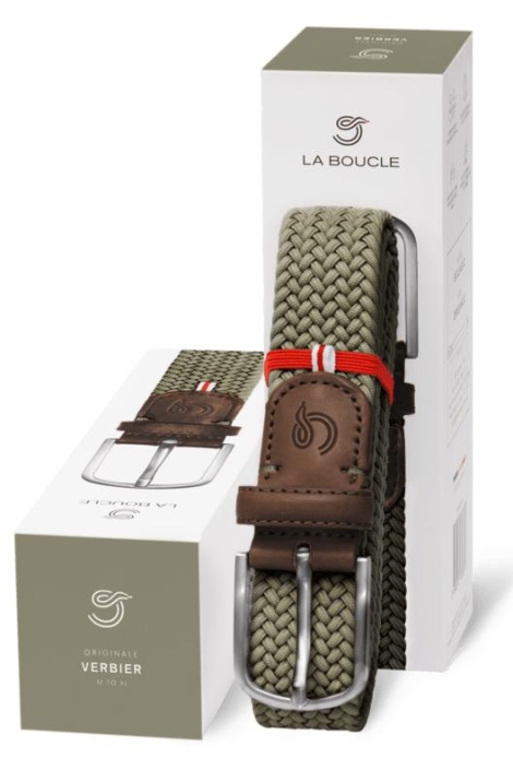 La Boucle groene heren riem | Vooraanzicht