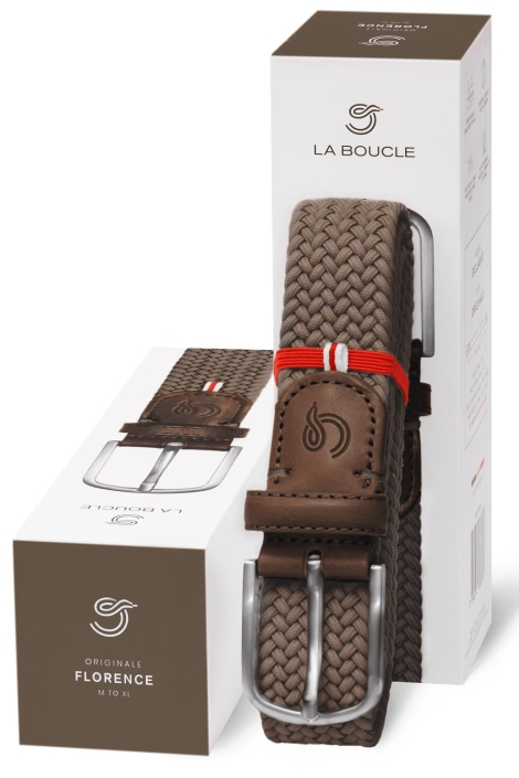 La Boucle bruine heren riem | Vooraanzicht