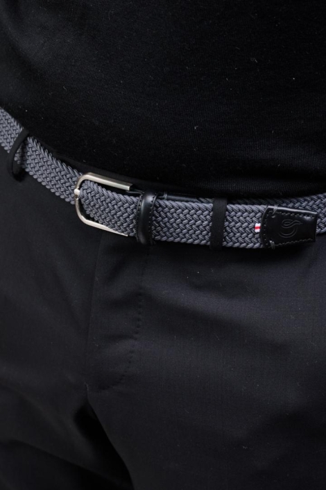 La Boucle grijze heren riem | Model vooraanzicht