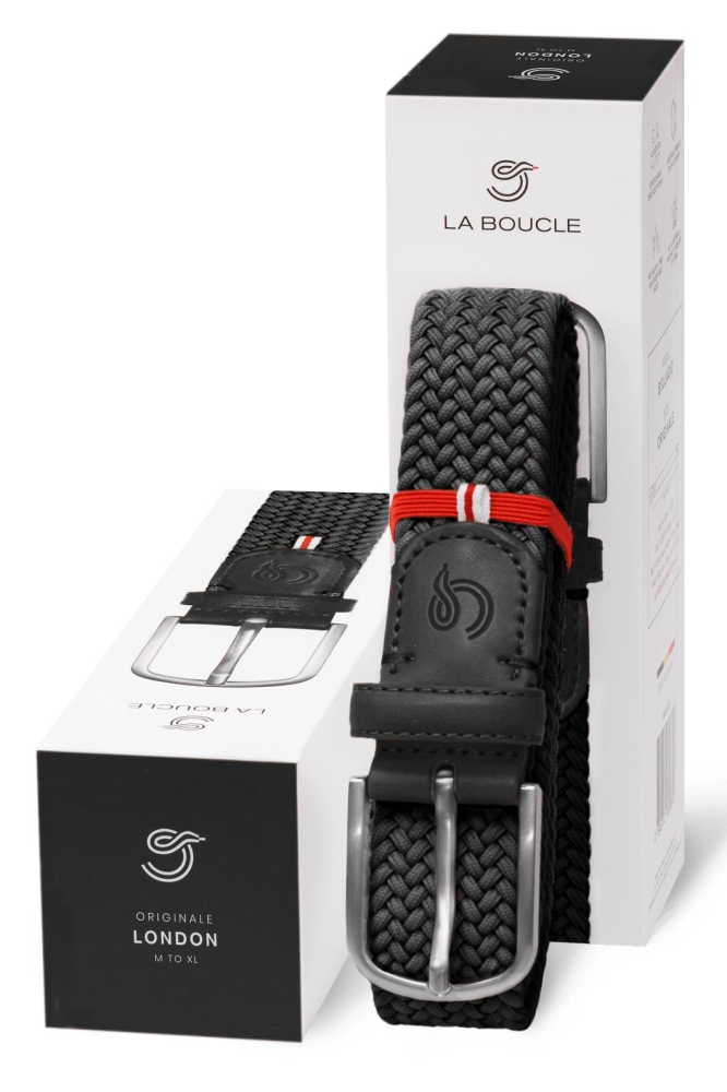 La Boucle zwarte heren riem | Vooraanzicht