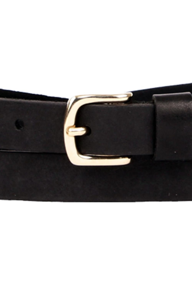 Presly & Sun zwarte dames riem | Close up