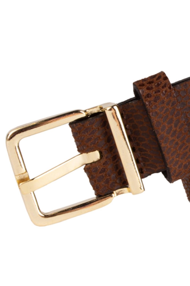Presly & Sun bruine dames riem | Close up