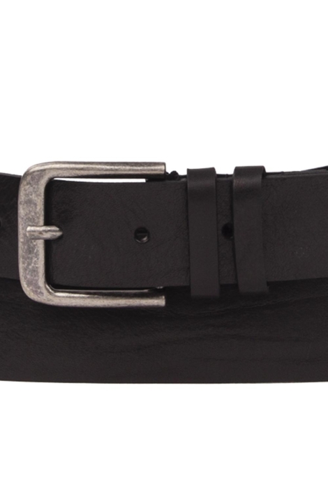 Presly & Sun zwarte heren riem | Achteraanzicht