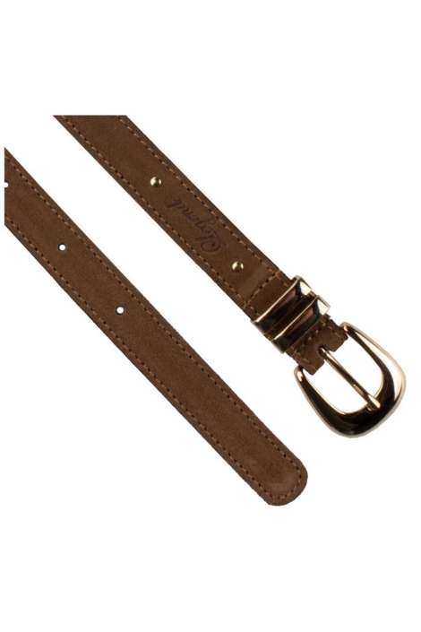 Presly & Sun taupe dames riem | Close up