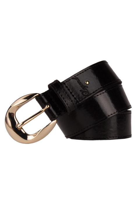 Presly & Sun zwarte dames riem | Vooraanzicht