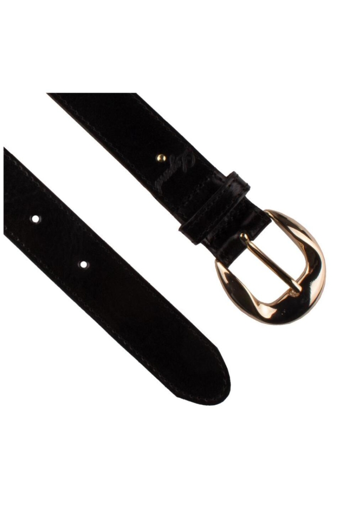 Presly & Sun zwarte dames riem | Close up