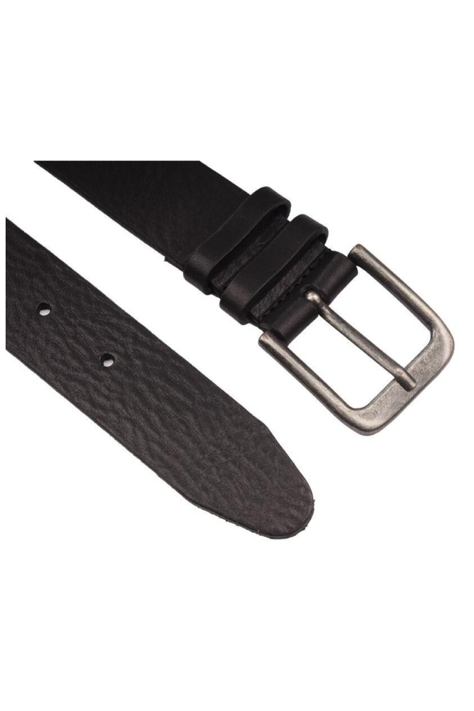 Presly & Sun zwarte heren riem | Close up