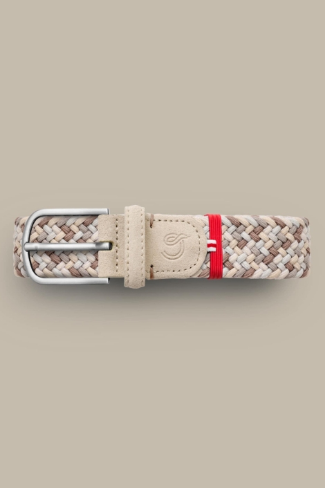La Boucle beige heren riem | Vooraanzicht