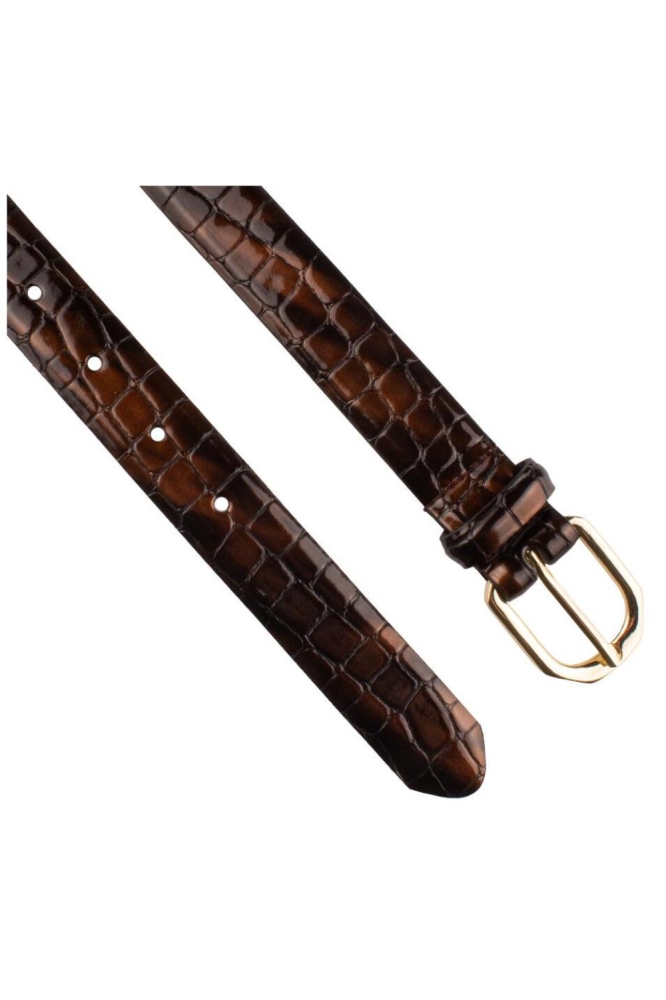 Presly & Sun bruine dames riem | Close up