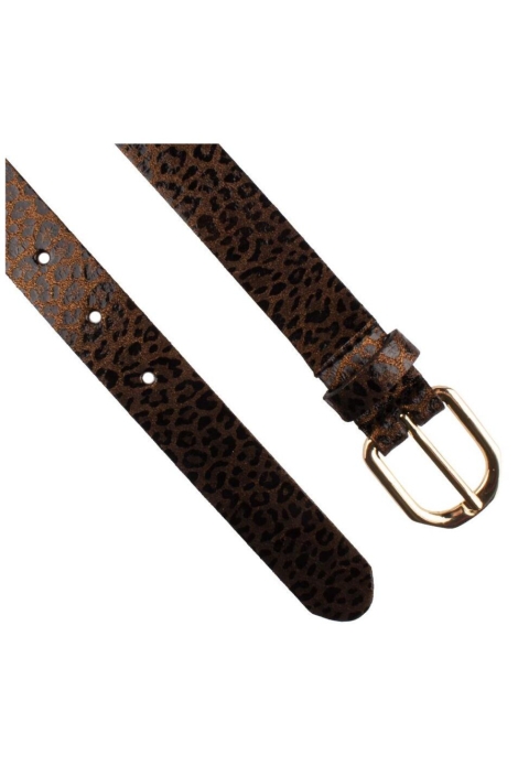 Presly & Sun bruine dames riem | Close up