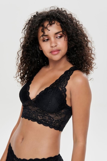 Only onlchloe lace bra noos acc Zwart
