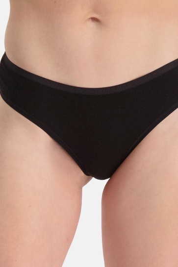 Bamboo basics Ondergoed LOLA BB KNITTED THONGS 3 PACK BLACK