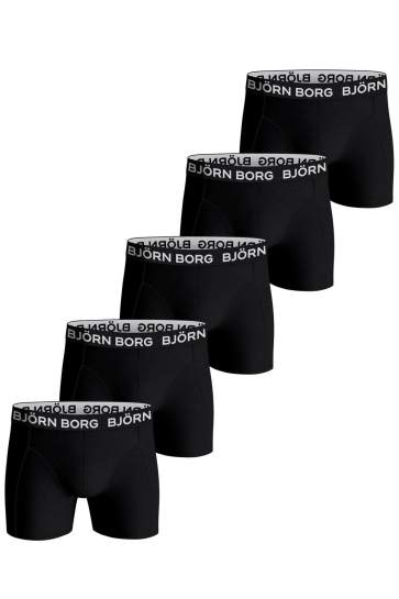 Bjorn Borg 10004237 cotton stretch boxer 5p Zwart
