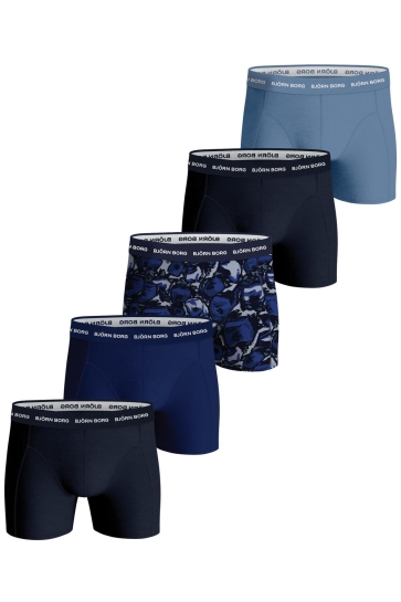 Bjorn Borg cotton stretch boxer 5p Blauw