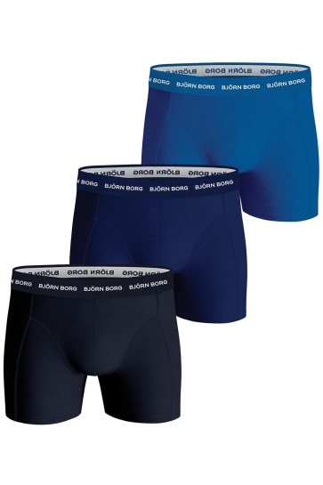 Bjorn Borg 10004232 cotton stretch boxer 3p Blauw