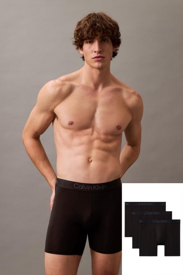 Calvin Klein BOXER BRIEF 3PK LV00NB4193 UB1 BLACK, BLACK, BLACK
