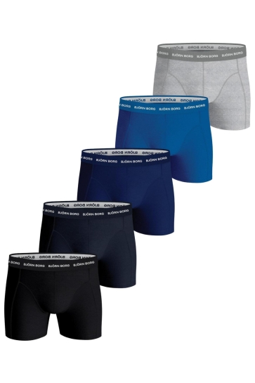 Bjorn Borg cotton stretch boxer 5p Blauw