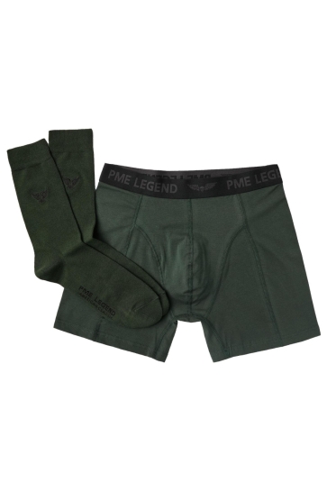 PME legend boxershorts and socks x-mas packag Groen