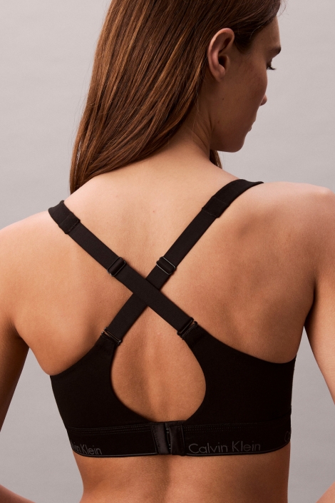 Calvin Klein zwarte dames ondergoed | Model achteraanzicht