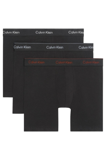 Calvin Klein Ondergoed BOXER BRIEF 3PK LV00NB4394 BLACK W/ CHALK LOGO/BLACK W/ CURRIE