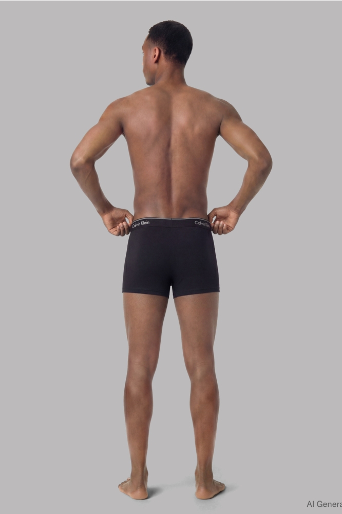 Calvin Klein zwarte heren ondergoed | Model vooraanzicht