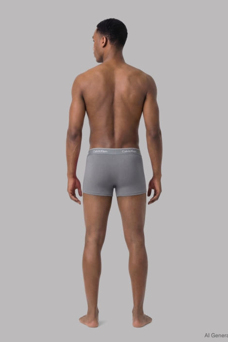 Calvin Klein multi color heren ondergoed | Model achteraanzicht