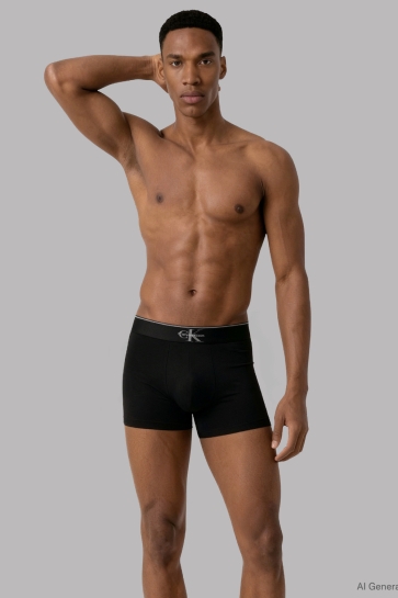 Calvin Klein Ondergoed TRUNK 3PK LV00NB4472 UB1 BLACK