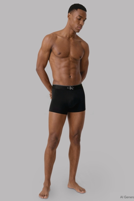 Calvin Klein zwarte heren ondergoed | Model vooraanzicht
