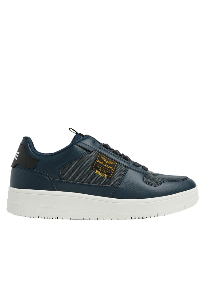 PME legend blauwe heren sneaker | Zijaanzicht