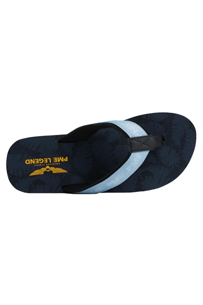 PME legend blauwe heren slipper | Bovenaanzicht