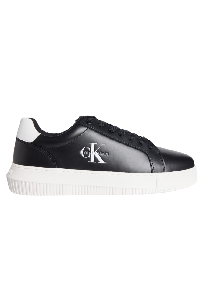 Calvin Klein zwarte heren sneaker | Zijaanzicht