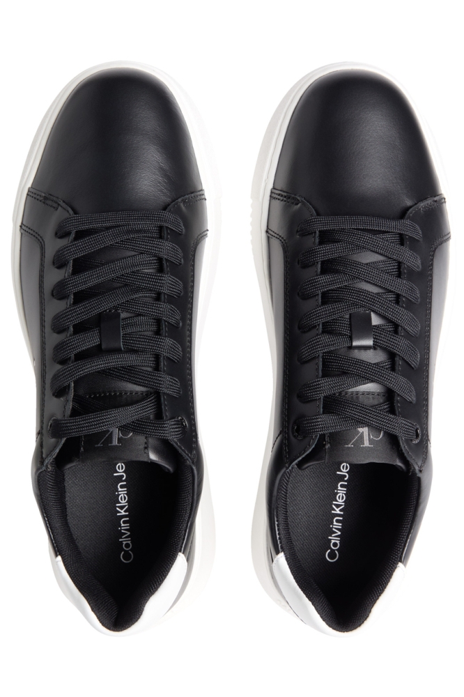 Calvin Klein zwarte heren sneaker | Bovenaanzicht
