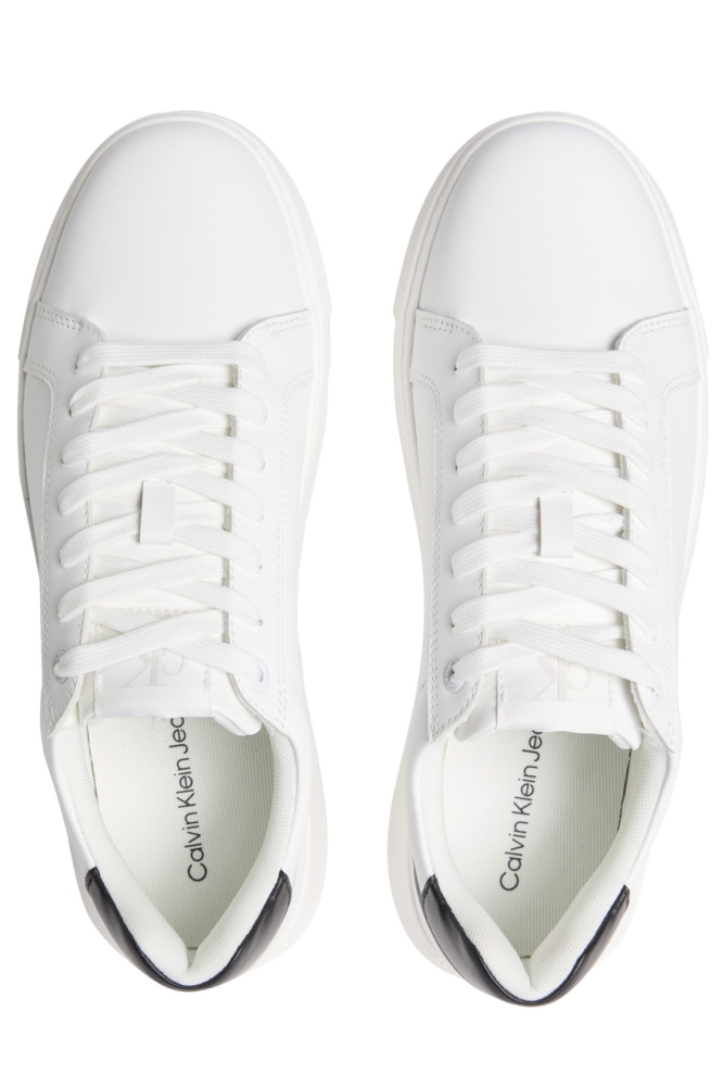 Calvin Klein witte heren sneaker | Bovenaanzicht