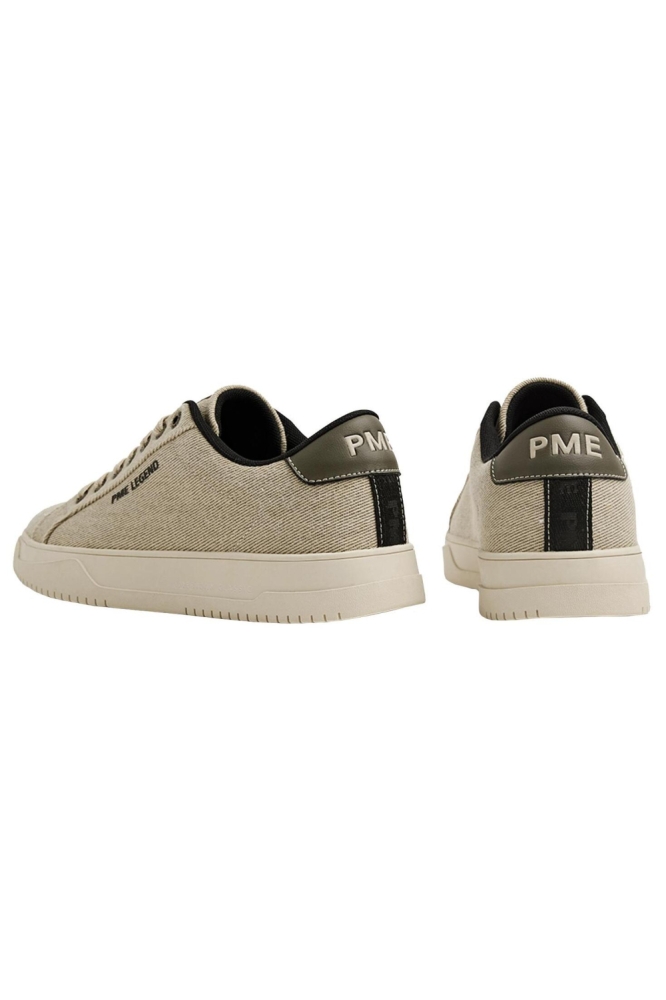 PME legend zand heren sneaker | Achteraanzicht