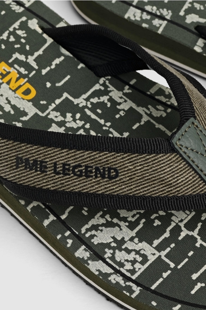 PME legend groene heren slipper | Close up