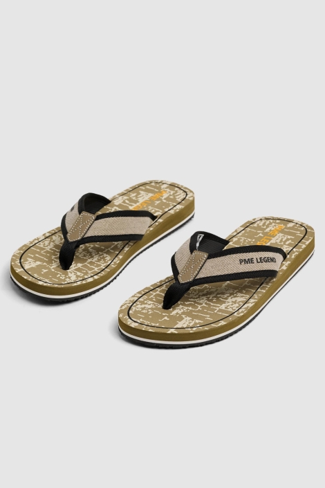 PME legend groene heren slipper | Vooraanzicht