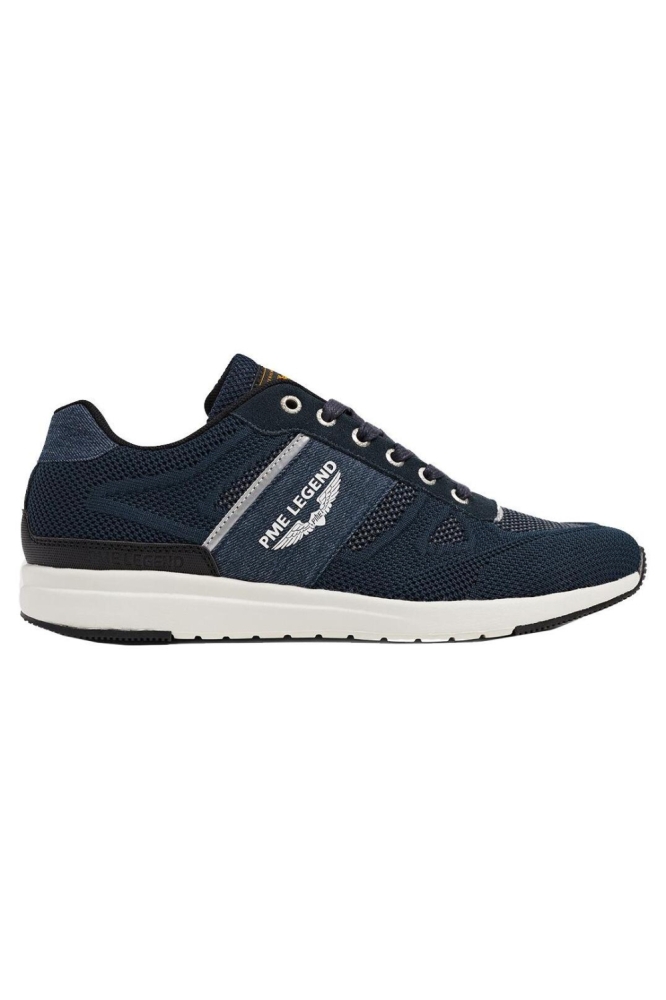 PME legend blauwe heren sneaker | Zijaanzicht