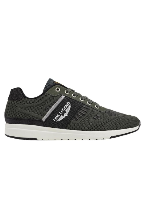 PME legend groene heren sneaker | Zijaanzicht