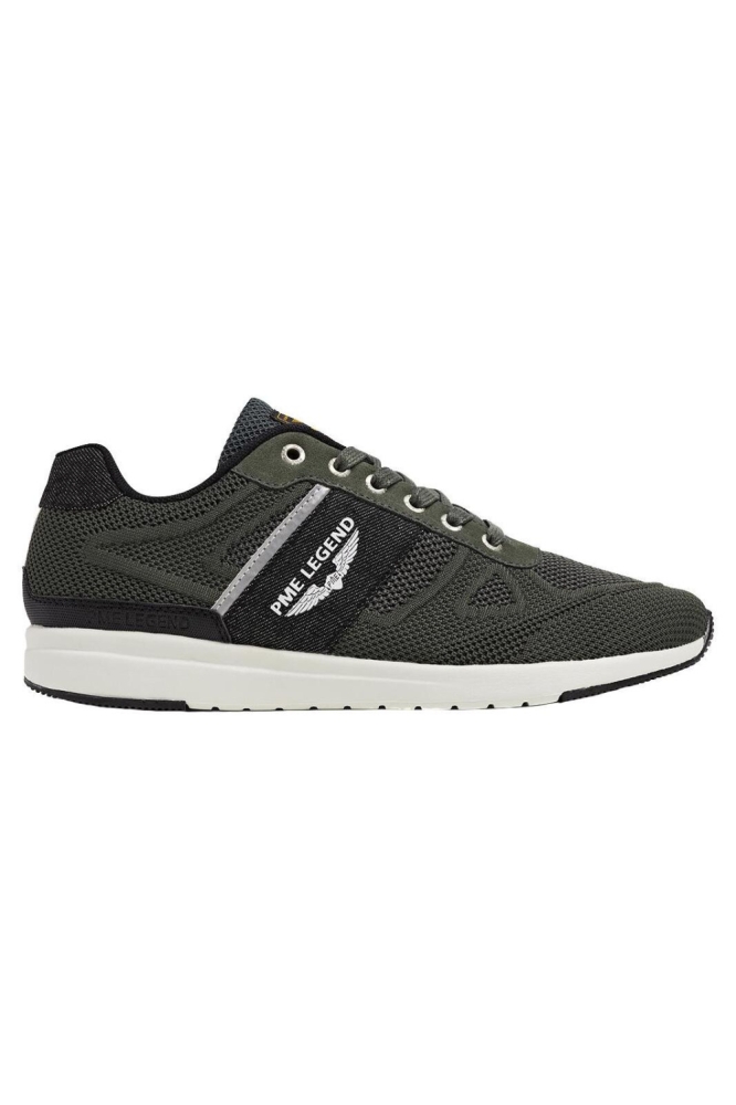 PME legend groene heren sneaker | Zijaanzicht