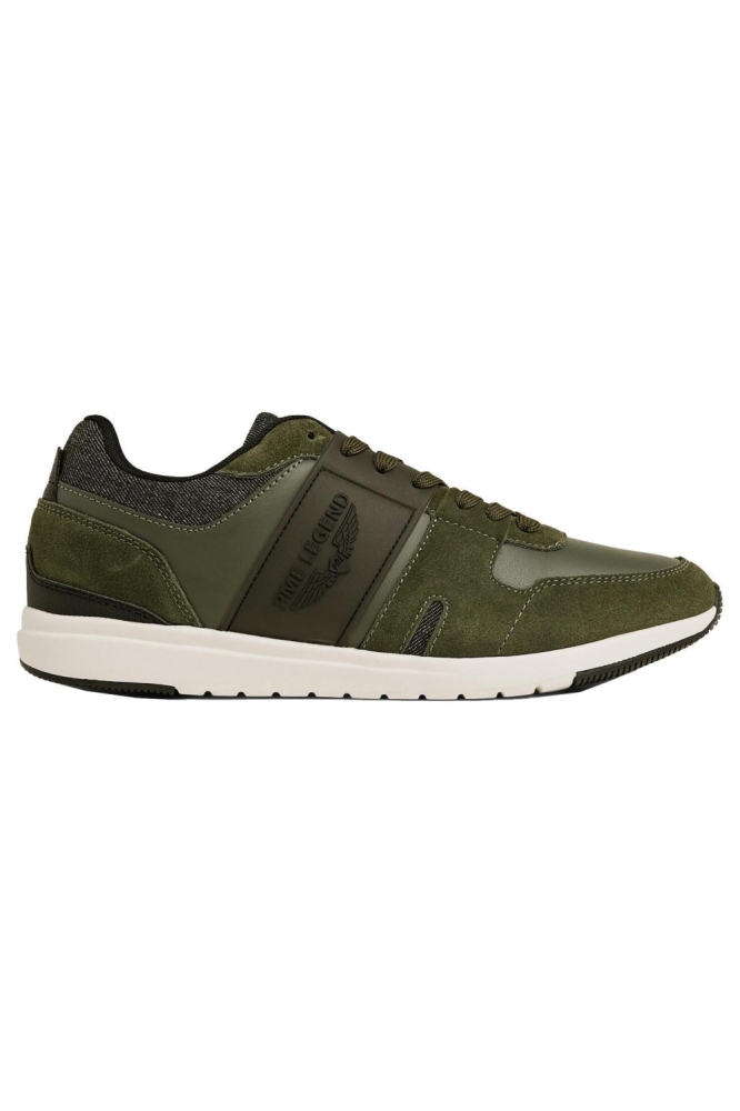 PME legend groene heren sneaker | Zijaanzicht